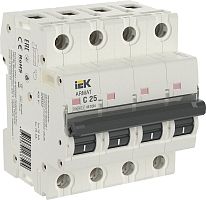 Выключатель автоматический IEK ARMAT M10N 4п 25А C 10кА картинка